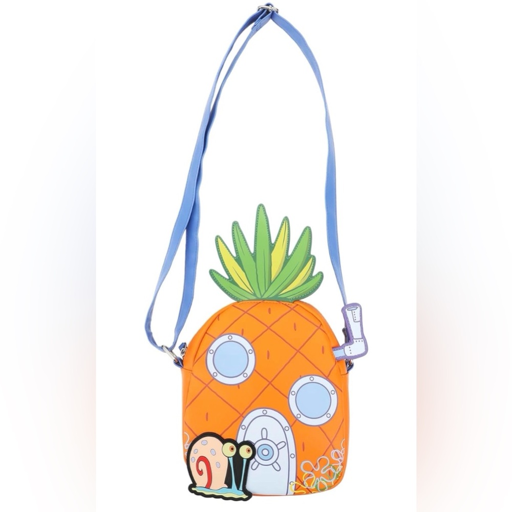 Bioworld SpongeBob SquarePants 7” Pineapple House Figural Crossbody Bag